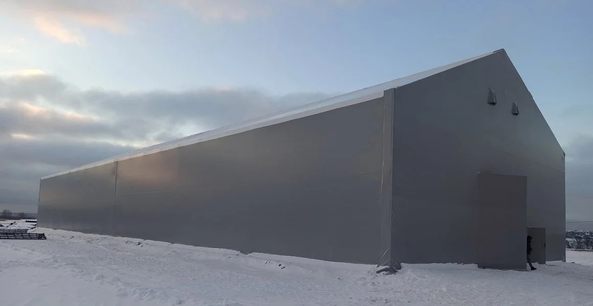 фото тентовый ангар